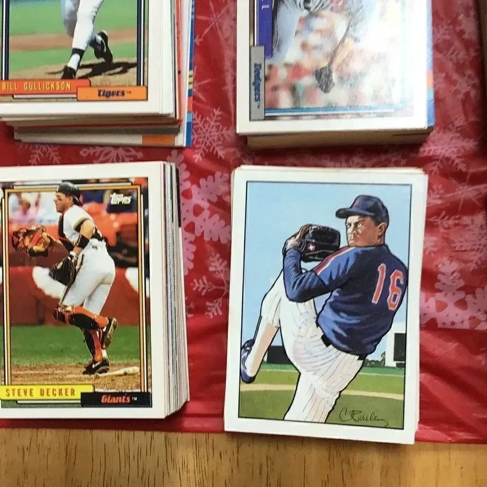 Baseball cards somewhere near 600 give or take a few